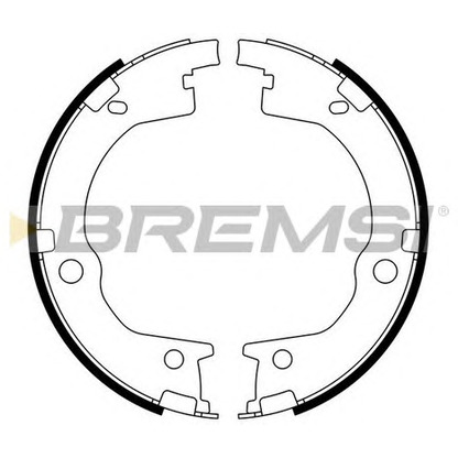 Photo Brake Shoe Set BREMSI GF0803