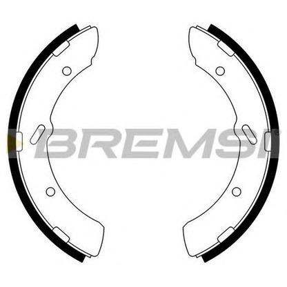 Photo Brake Shoe Set BREMSI GF0829