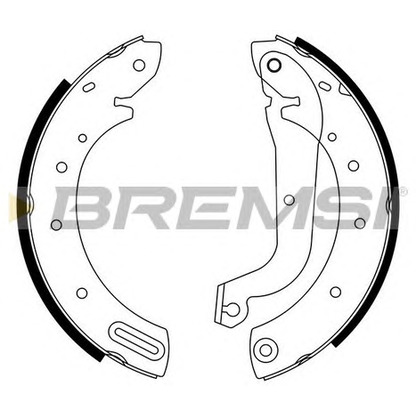 Photo Brake Shoe Set BREMSI GF0864