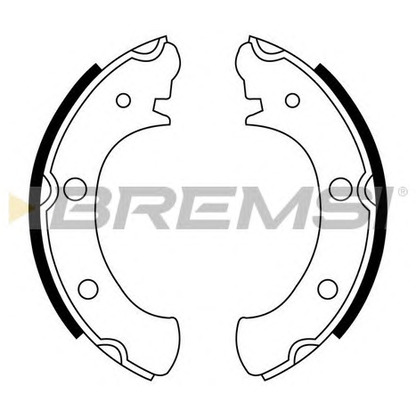 Фото Комплект тормозных колодок BREMSI GF0880