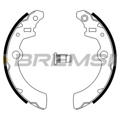 Photo Brake Pad Set, disc brake BREMSI GF0896