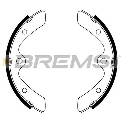 Photo Brake Shoe Set BREMSI GF0906