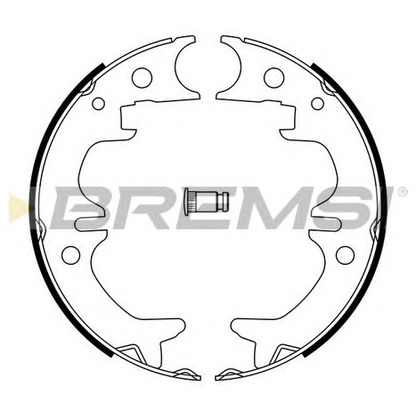 Photo Brake Shoe Set, parking brake BREMSI GF0968