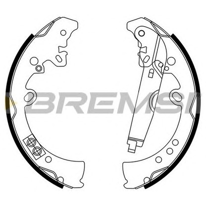 Photo Brake Shoe Set BREMSI GF0969