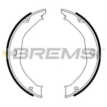 Photo Brake Shoe Set BREMSI GF4807