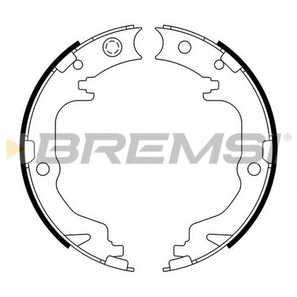 Photo Brake Shoe Set BREMSI GF4886