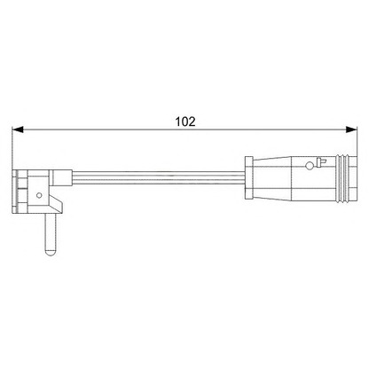 Photo Warning Contact, brake pad wear BREMSI WI0599