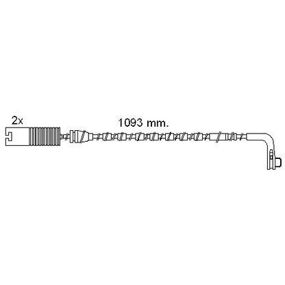 Photo Warning Contact, brake pad wear BREMSI WI0613