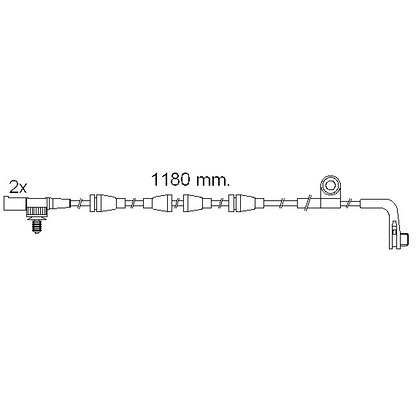 Photo Warning Contact, brake pad wear BREMSI WI0630