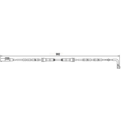 Foto Contacto de aviso, desgaste de los frenos BREMSI WI0679