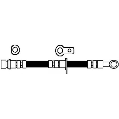 Zdjęcie Przewód hamulcowy elastyczny BSF 18498