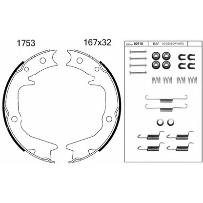 Foto Kit ganasce freno BSF 01753K