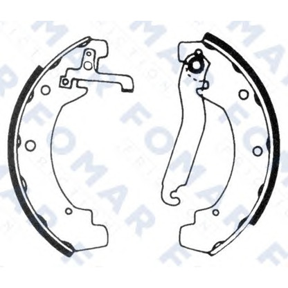 Foto Bremsbackensatz FOMAR Friction FO0359