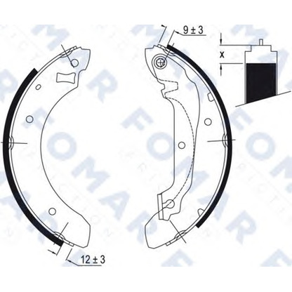 Foto Juego de zapatas de frenos FOMAR Friction FO0385