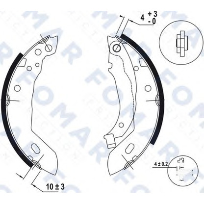 Foto Kit ganasce freno FOMAR Friction FO0392