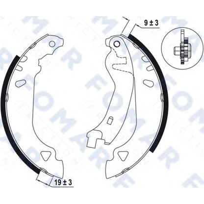 Foto Bremsbackensatz FOMAR Friction FO0457