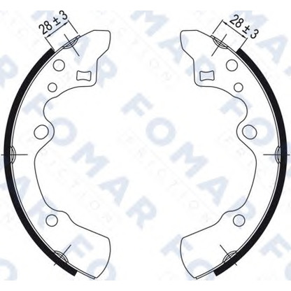 Фото Комплект тормозных колодок FOMAR Friction FO0525