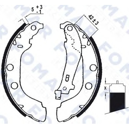 Фото Комплект тормозных колодок FOMAR Friction FO0631