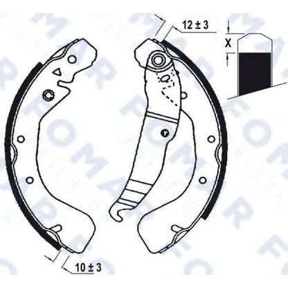 Foto Juego de zapatas de frenos FOMAR Friction FO0672
