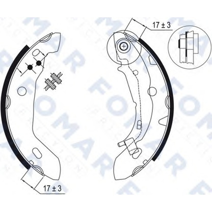Фото Комплект тормозных колодок FOMAR Friction FO9045