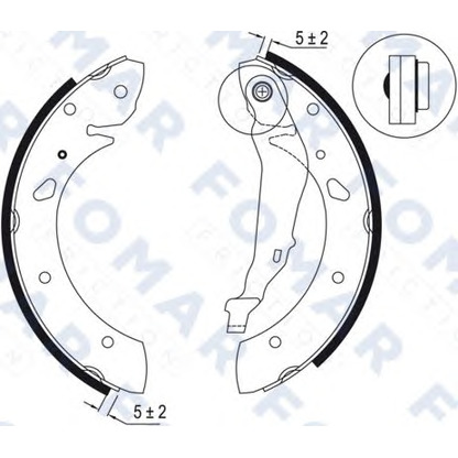 Foto Kit ganasce freno FOMAR Friction FO9047