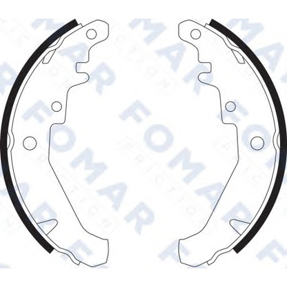 Photo Brake Shoe Set FOMAR Friction FO9067