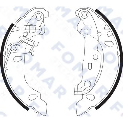 Photo Brake Shoe Set FOMAR Friction FO9097