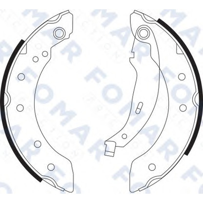 Foto Bremsbackensatz FOMAR Friction FO9098