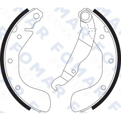 Foto Bremsbackensatz FOMAR Friction FO9099