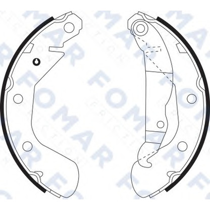 Photo Jeu de mâchoires de frein FOMAR Friction FO9100