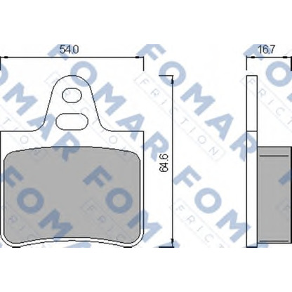 Foto Kit pastiglie freno, Freno a disco FOMAR Friction FO428481