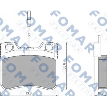 Zdjęcie Zestaw klocków hamulcowych, hamulce tarczowe FOMAR Friction FO469581
