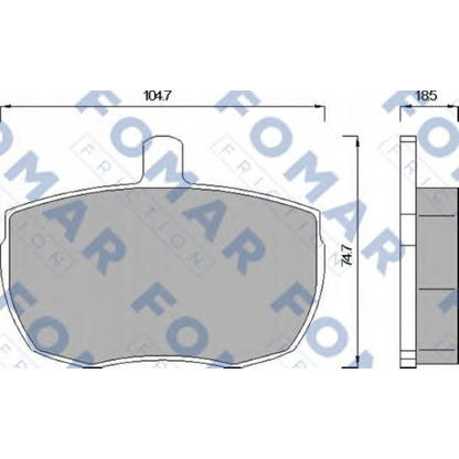 Foto Kit pastiglie freno, Freno a disco FOMAR Friction FO543081