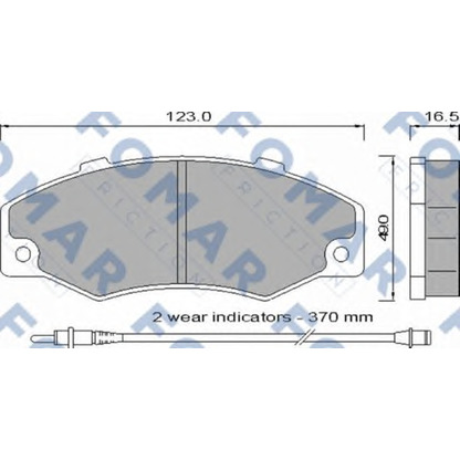 Photo Brake Pad Set, disc brake FOMAR Friction FO546881