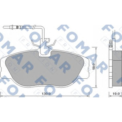 Photo Kit de plaquettes de frein, frein à disque FOMAR Friction FO629081