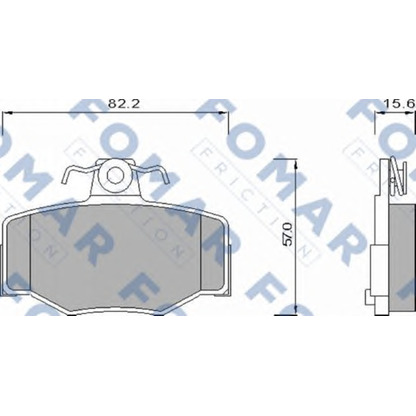 Foto Juego de pastillas de freno FOMAR Friction FO630981