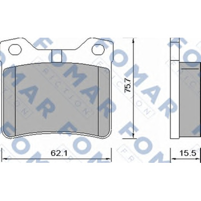 Foto Kit pastiglie freno, Freno a disco FOMAR Friction FO638681