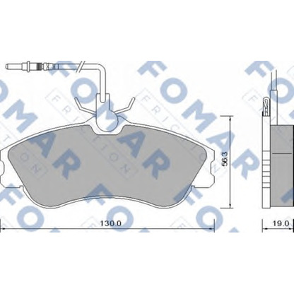 Photo Brake Pad Set, disc brake FOMAR Friction FO642681