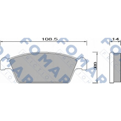 Foto Kit pastiglie freno, Freno a disco FOMAR Friction FO644281