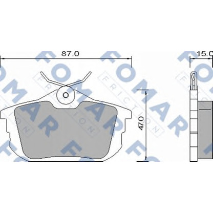 Foto Kit pastiglie freno, Freno a disco FOMAR Friction FO647381