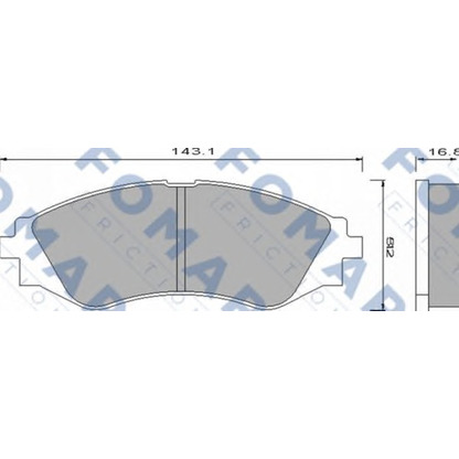 Photo Brake Pad Set, disc brake FOMAR Friction FO649781