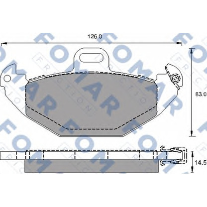 Foto Kit pastiglie freno, Freno a disco FOMAR Friction FO689081