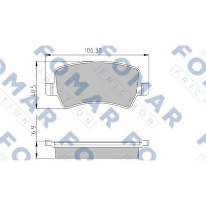 Foto Kit pastiglie freno, Freno a disco FOMAR Friction FO846781