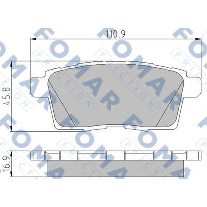 Foto Kit pastiglie freno, Freno a disco FOMAR Friction FO857781