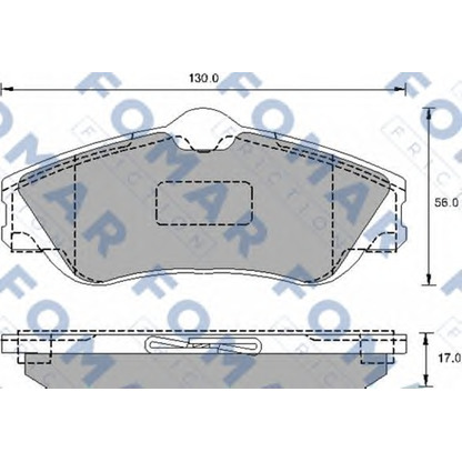 Photo Brake Pad Set, disc brake FOMAR Friction FO905481