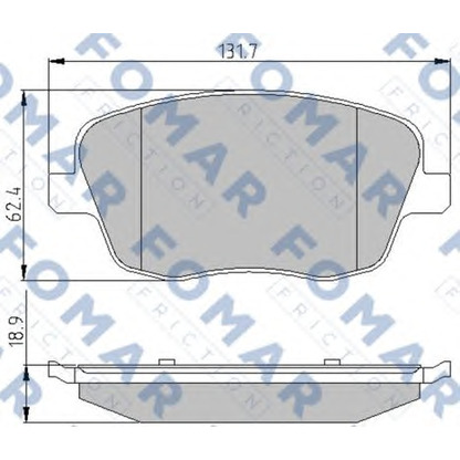 Foto Kit pastiglie freno, Freno a disco FOMAR Friction FO908081