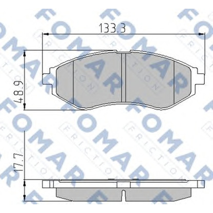 Photo Brake Pad Set, disc brake FOMAR Friction FO923181