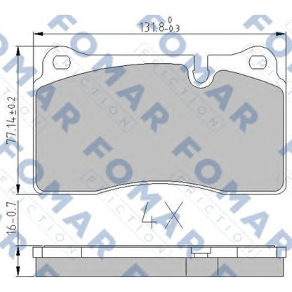 Photo Kit de plaquettes de frein, frein à disque FOMAR Friction FO935281