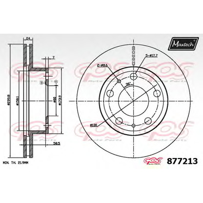 Photo Brake Disc MAXTECH 8772136060