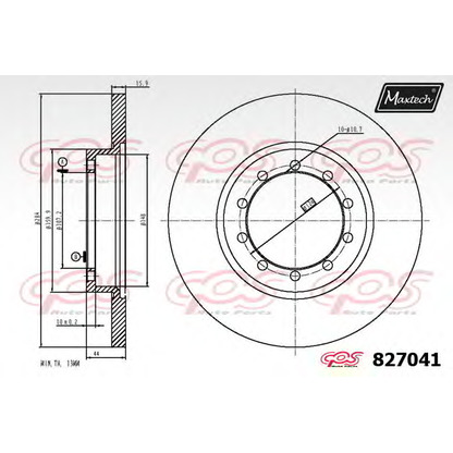 Zdjęcie Tarcza hamulcowa MAXTECH 8270410000